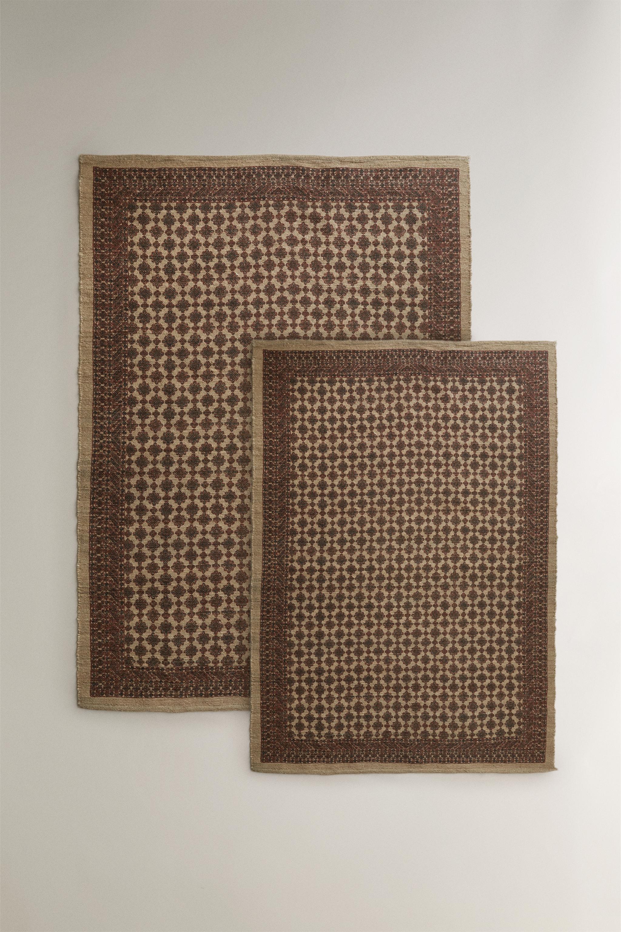 TAPIS JUTE IMPRIMÉ